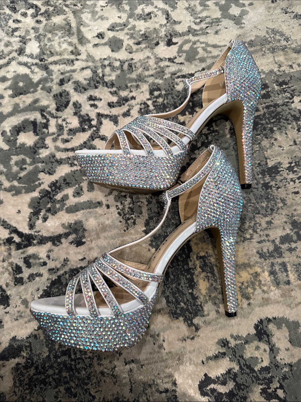 Marc Defang Custom Swarovski Crystal Platform Heels - Picture 5 of 5
